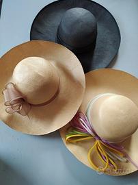 cappelli di paglia con guarnizione
