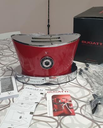 BUGATTI Volo Tostapane di Design Rosso. Nuovo