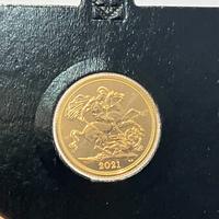 Moneta sterlina oro sigillata