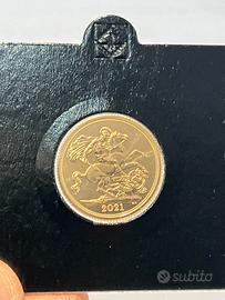 Moneta sterlina oro sigillata
