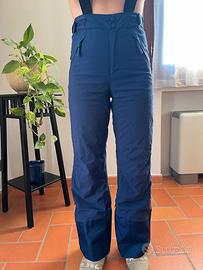 Pantaloni sci donna ragazza Wezde Pista 900 blu
