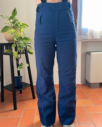 Pantaloni sci donna ragazza Wezde Pista 900 blu