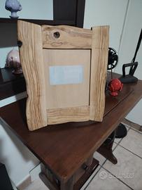 legno di ulivo portafoto 