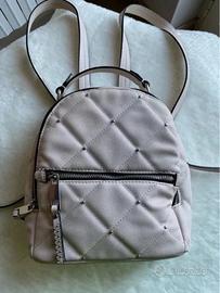 Zaino ecopelle trapuntato rosa cipria ZARA