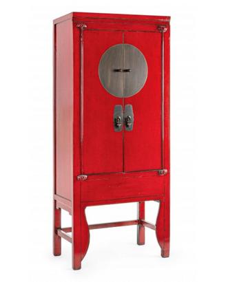 Armadio orientale cinese rosso Wedding cabinet