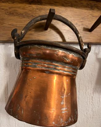 Caldaio in rame d'epoca