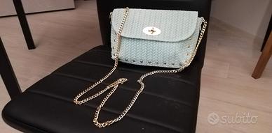 Borsetta -Pochette  verde acqua
