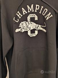 Felpa Champion con cappuccio grande nera