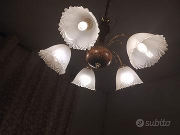 lampadario 5 bracci 