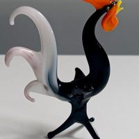 Gallo in vetro soffiato di Murano
