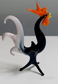 Gallo in vetro soffiato di Murano
