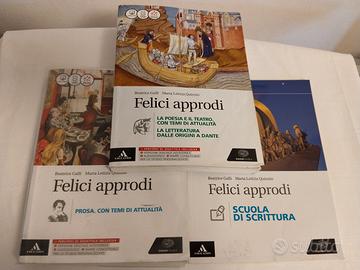 Libri Felici approdi 3 Volumi Biennio-Mondadori 