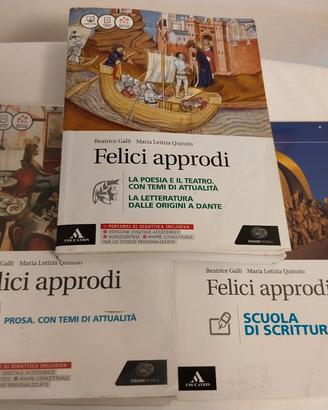 Libri Felici approdi 3 Volumi Biennio-Mondadori 
