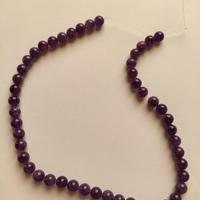 Filo di ametista - Sfere da 8 mm