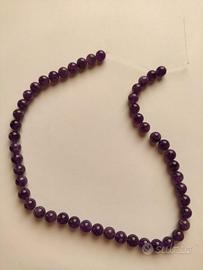 Filo di ametista - Sfere da 8 mm