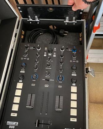 Mixer dj Mixars duo Mk2 DVS completo + flightcase