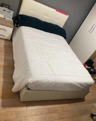 Struttura Letto eco pelle con contenitore