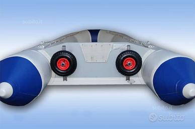 Ruote alaggio acciaio inox ribaltabili/ripiegabili