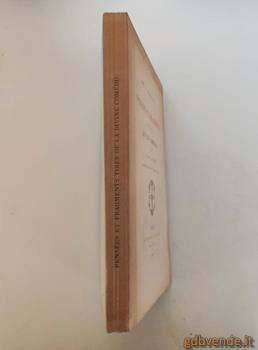 413 LIBRO ANTICO  DIVINA COMMEDIA PENSIERI  1891