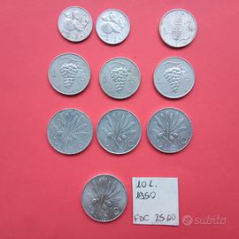 Monete Repubblica Italiana, anni 1948, 1949, 1950