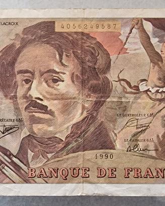 Banconota Francia 100 Franchi 1990