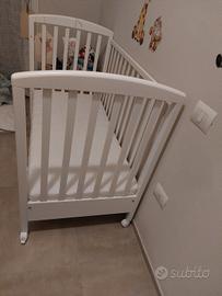 lettino bimbi giordani con materasso