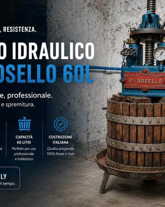 Torchio da Vino F.lli Bosello 60L 🍇