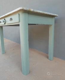 Tavolo anni 50 con marmo