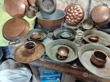 pentole e accessori in rame per osterie agriturism