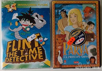 LOTTO 2 DVD CARTONI ANIMATI-FLINT DETECTIVE,PARVA
