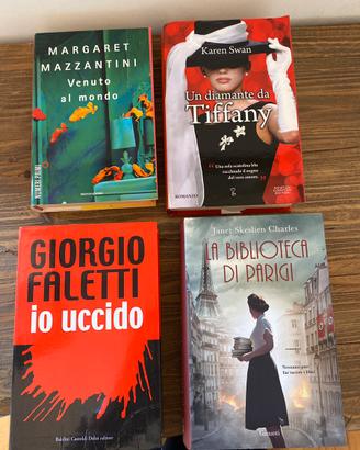 4 libri nuovi da libreria Mazzantini Faletti