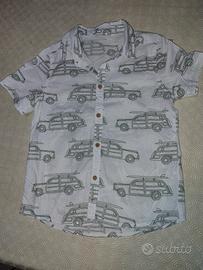 Camicia cotone bambino stampa macchine H&M