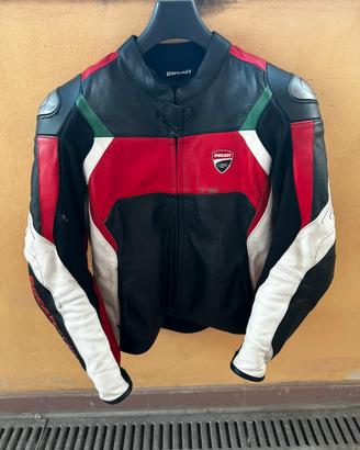 Giacca moto in pelle ducati corse c3 dainese tg50