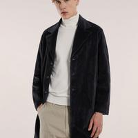 Cappotto NUOVO sfoderato in Velluto Taglia M Blue