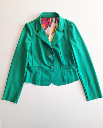Blazer Cropped - Verde sfiancato - Forever