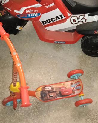 Monopattino 3 ruote della Cars
