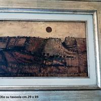 Quadro  olio su tavola cm. 29 x 49