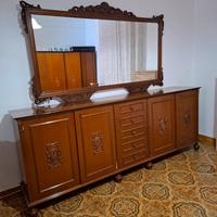 Credenza vintage anni '60/'70 con specchio 