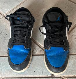 Nike Air Jordan 1 Low Alternate Royal Toe Tg. 37,5