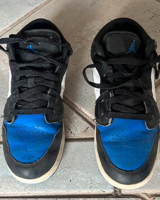 Nike Air Jordan 1 Low Alternate Royal Toe Tg. 37,5