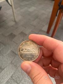 Canada 1 Dollaro 1965 Argento 800‰