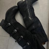 Stivali a.s. 98 pelle nera originali