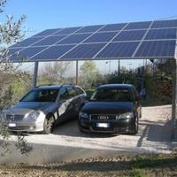 Pensilina tettoia auto Fotovoltaica