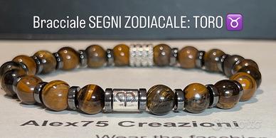 Bracciale artigianale SEGNI ZODIACALE TORO ♉️