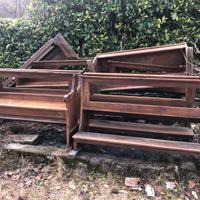 Banchetti in legno noce anni 800