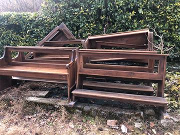 Banchetti in legno noce anni 800