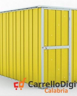 deposito attrezzi giardino 175x307cm 5,4mq giallo