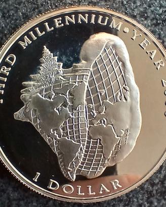 1 dollaro 1996 proof delle bahamas