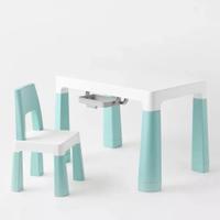 Set Tavolo regolabile con sedia per bambini Bianco