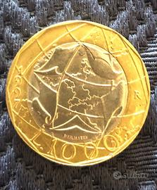 Moneta 1000 Lire 1997 Errore dì conio